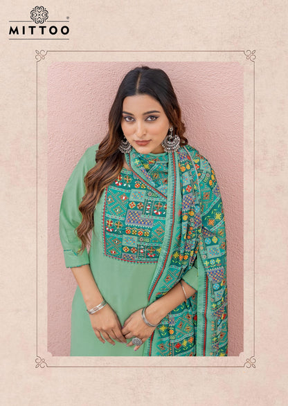 Day Light Mittoo Modal Silk Readymade Pant Style Suits Manufacturer Ahmedabad