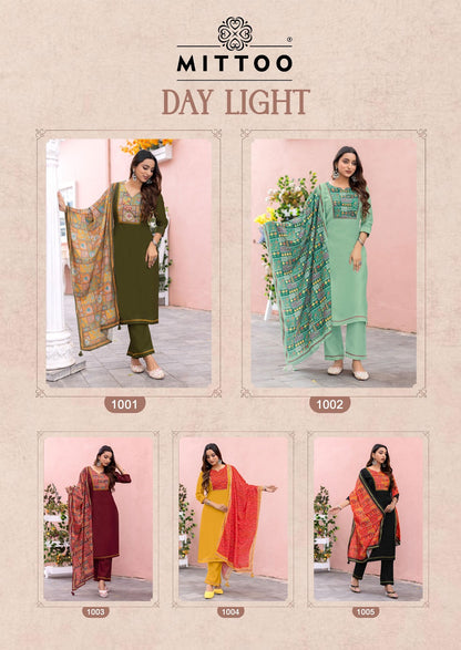 Day Light Mittoo Modal Silk Readymade Pant Style Suits Manufacturer Ahmedabad