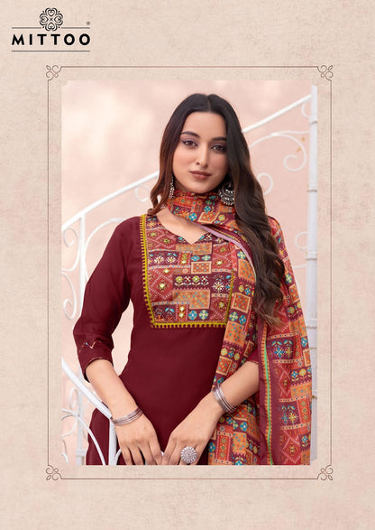 Day Light Mittoo Modal Silk Readymade Pant Style Suits Manufacturer Ahmedabad