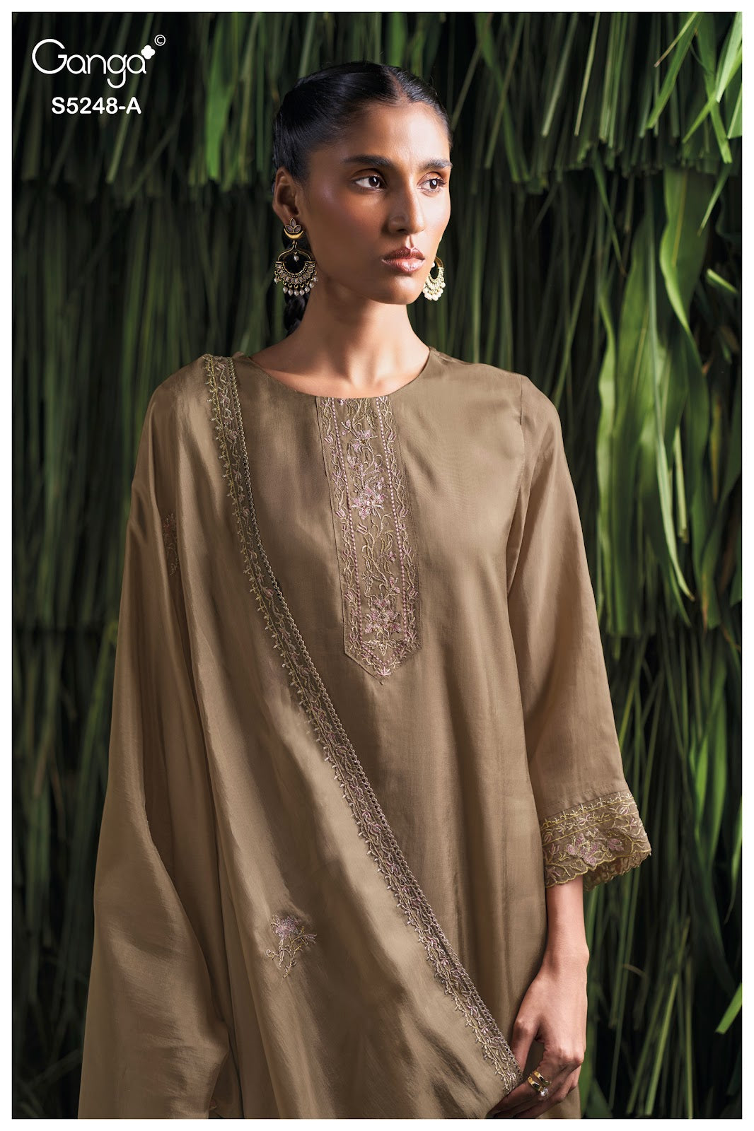 Dazell S5248 Ganga Habutai Silk Plazzo Style Suits Supplier Gujarat