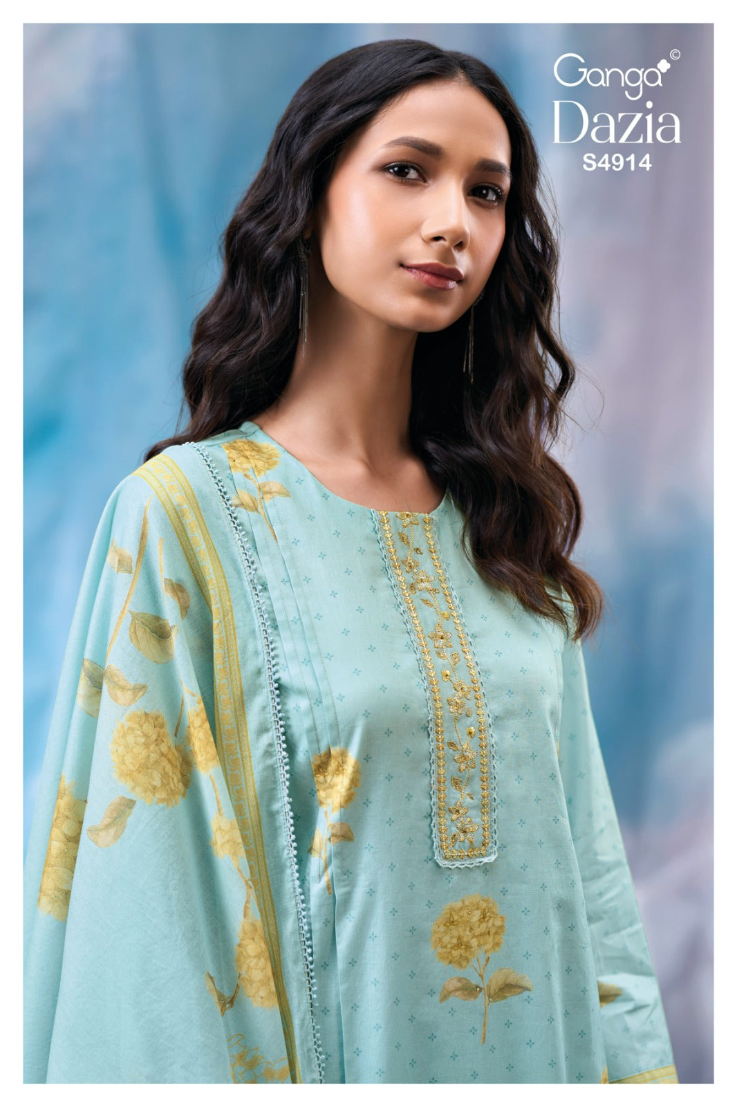Dazia S4914 Ganga Cotton Plazzo Style Suits Exporter India