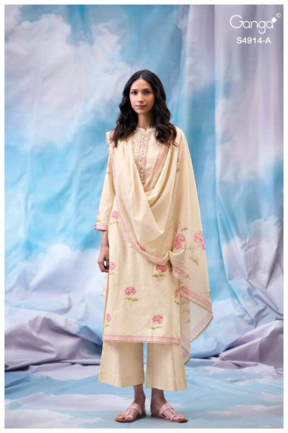 Dazia S4914 Ganga Cotton Plazzo Style Suits Exporter India