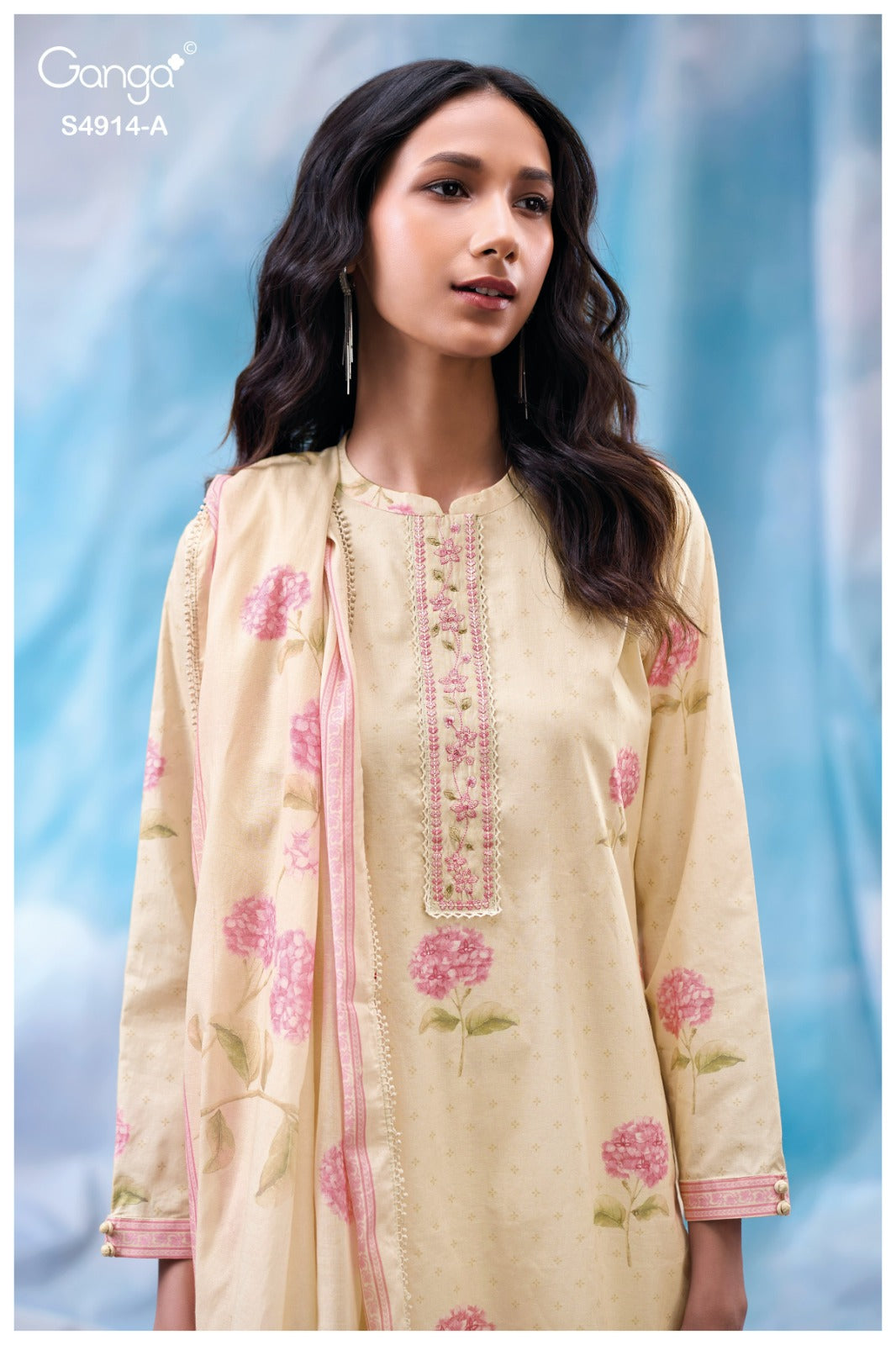 Dazia S4914 Ganga Cotton Plazzo Style Suits Exporter India