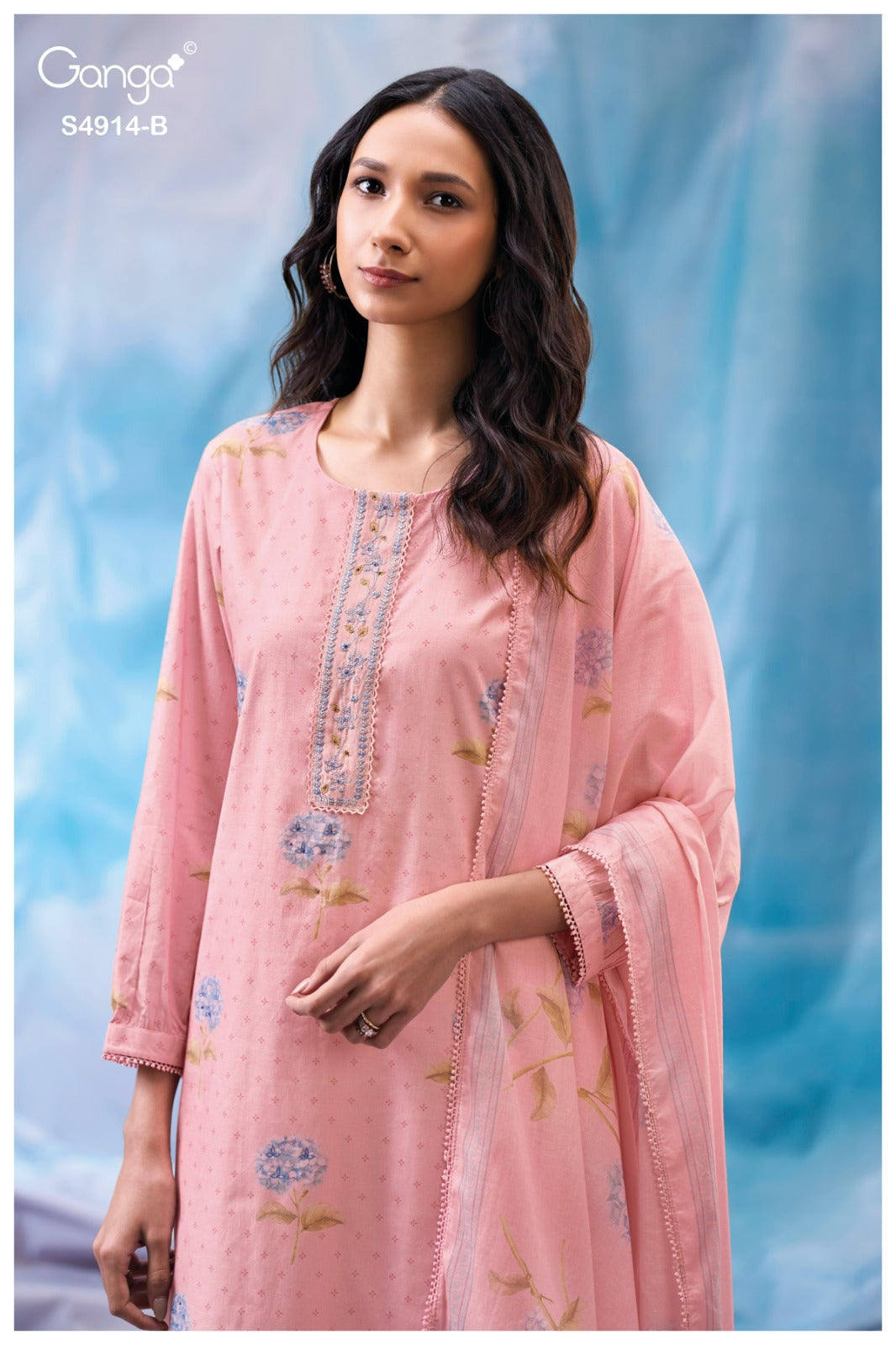 Dazia S4914 Ganga Cotton Plazzo Style Suits Exporter India