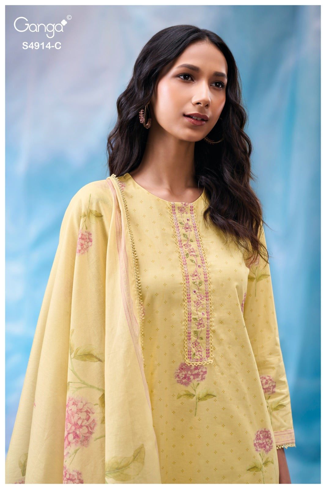 Dazia S4914 Ganga Cotton Plazzo Style Suits Exporter India