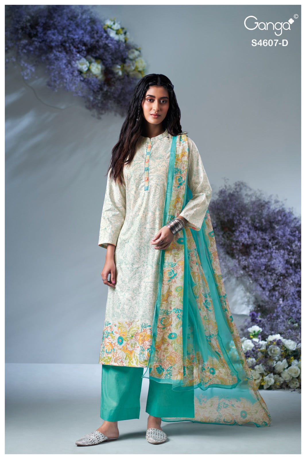 Daziel 4607 Ganga Cotton Pant Style Suits Wholesale Price