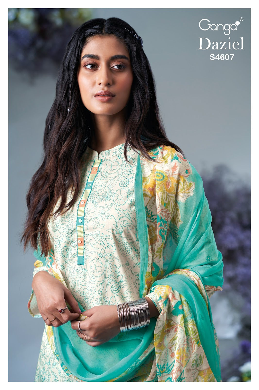 Daziel 4607 Ganga Cotton Pant Style Suits Wholesale Price