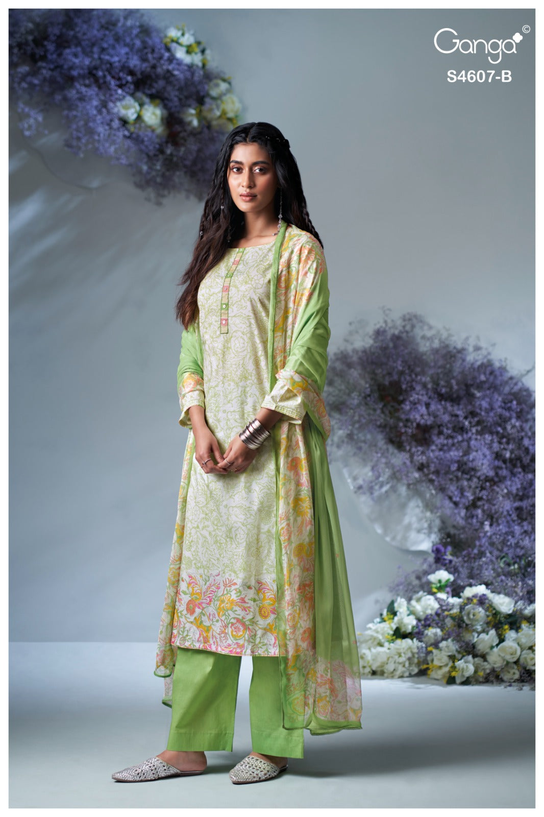 Daziel 4607 Ganga Cotton Pant Style Suits Wholesale Price