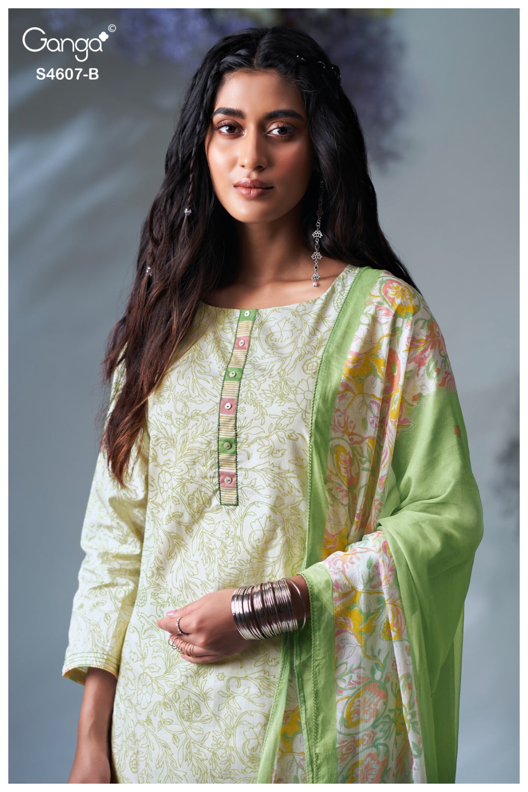 Daziel 4607 Ganga Cotton Pant Style Suits Wholesale Price