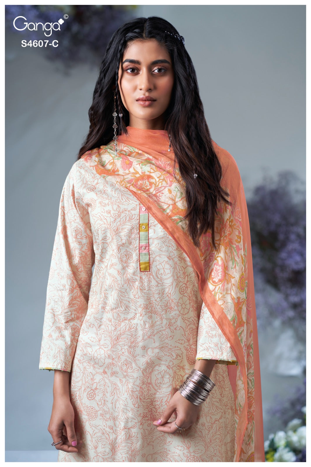 Daziel 4607 Ganga Cotton Pant Style Suits Wholesale Price