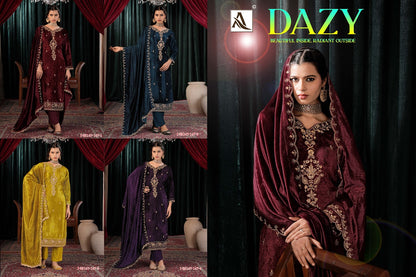 Dazy Alok Viscose Velvet Suits Supplier Ahmedabad