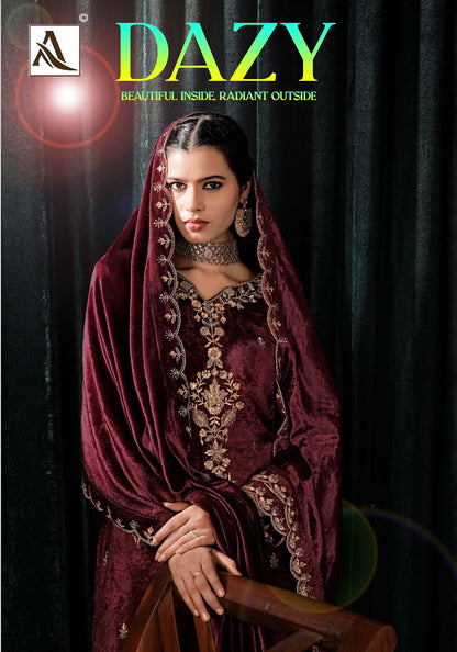 Dazy Alok Viscose Velvet Suits Supplier Ahmedabad