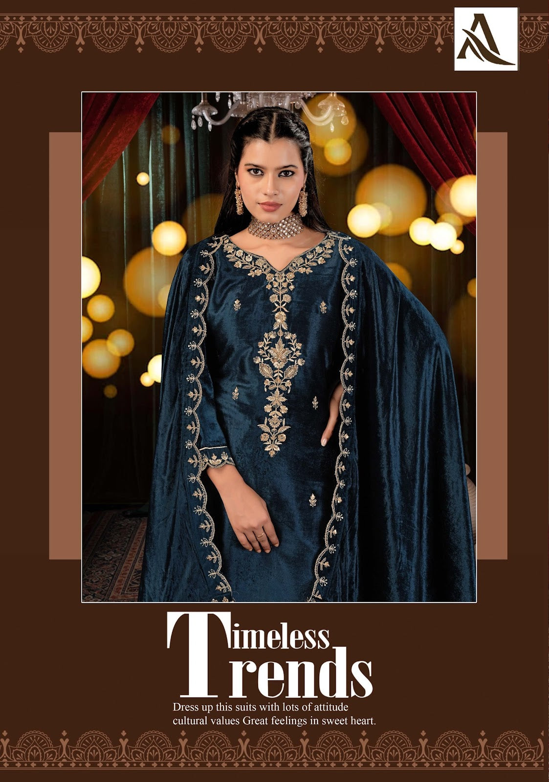 Dazy Alok Viscose Velvet Suits Supplier Ahmedabad