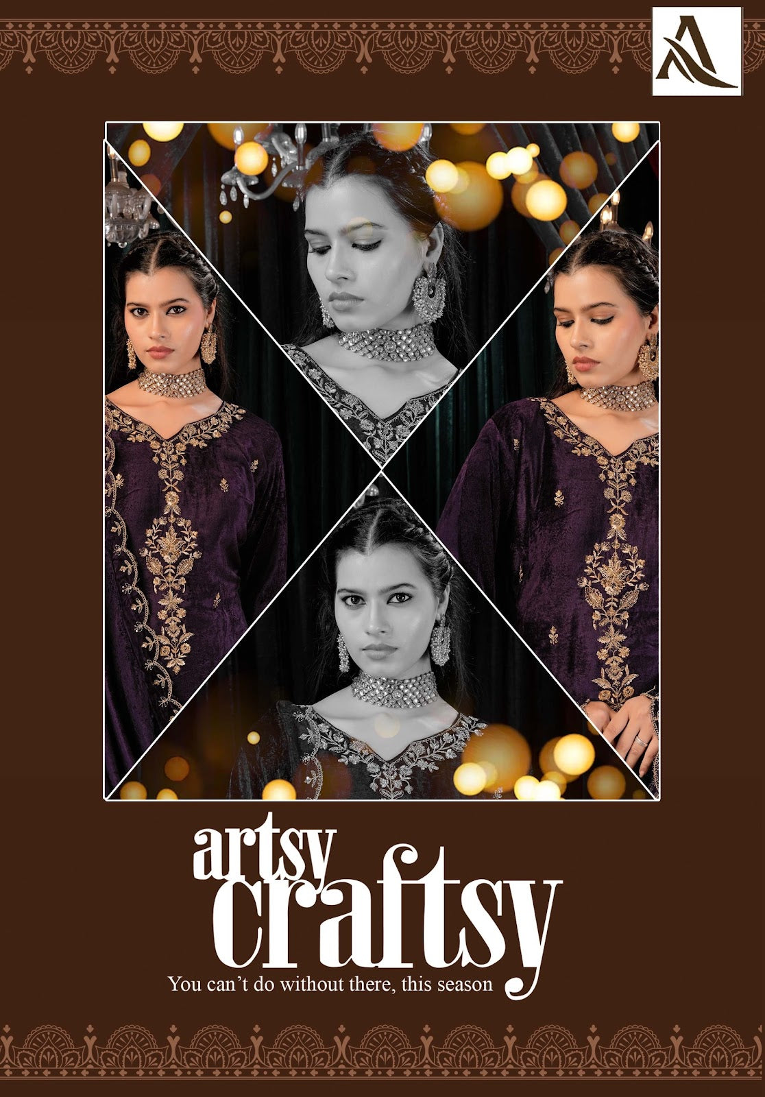 Dazy Alok Viscose Velvet Suits Supplier Ahmedabad
