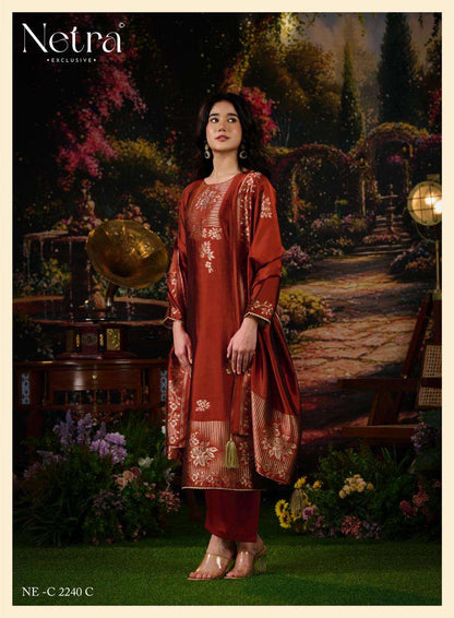 Dazy Netra Woven Silk Pant Style Suits Supplier