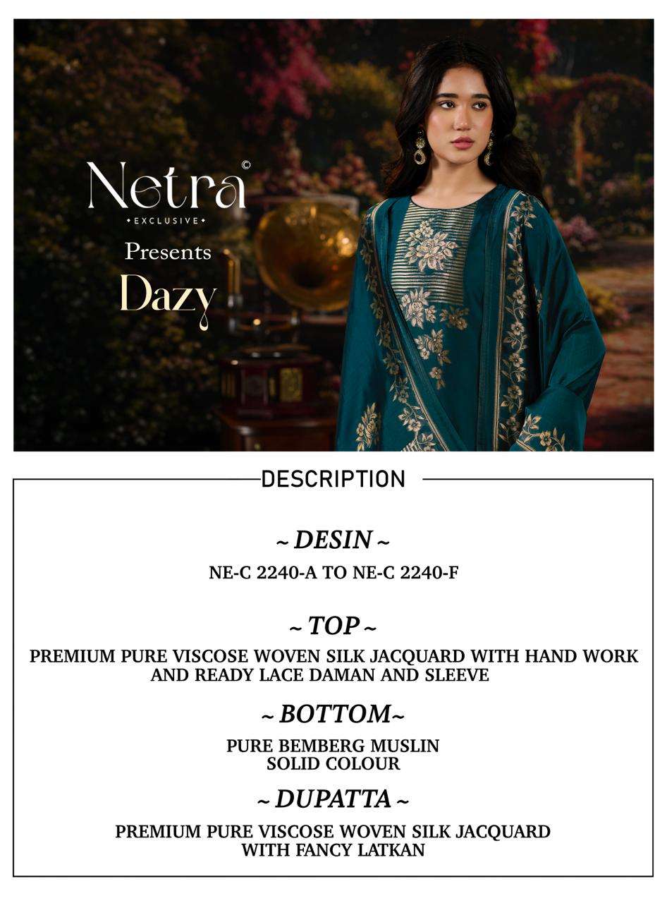 Dazy Netra Woven Silk Pant Style Suits Supplier