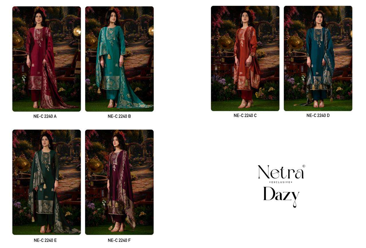 Dazy Netra Woven Silk Pant Style Suits Supplier