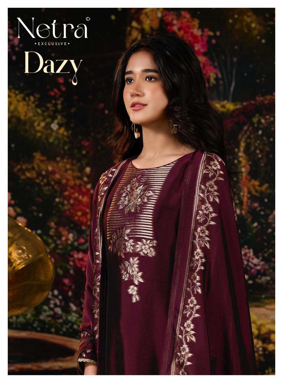 Dazy Netra Woven Silk Pant Style Suits Supplier