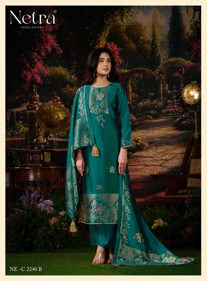 Dazy Netra Woven Silk Pant Style Suits Supplier