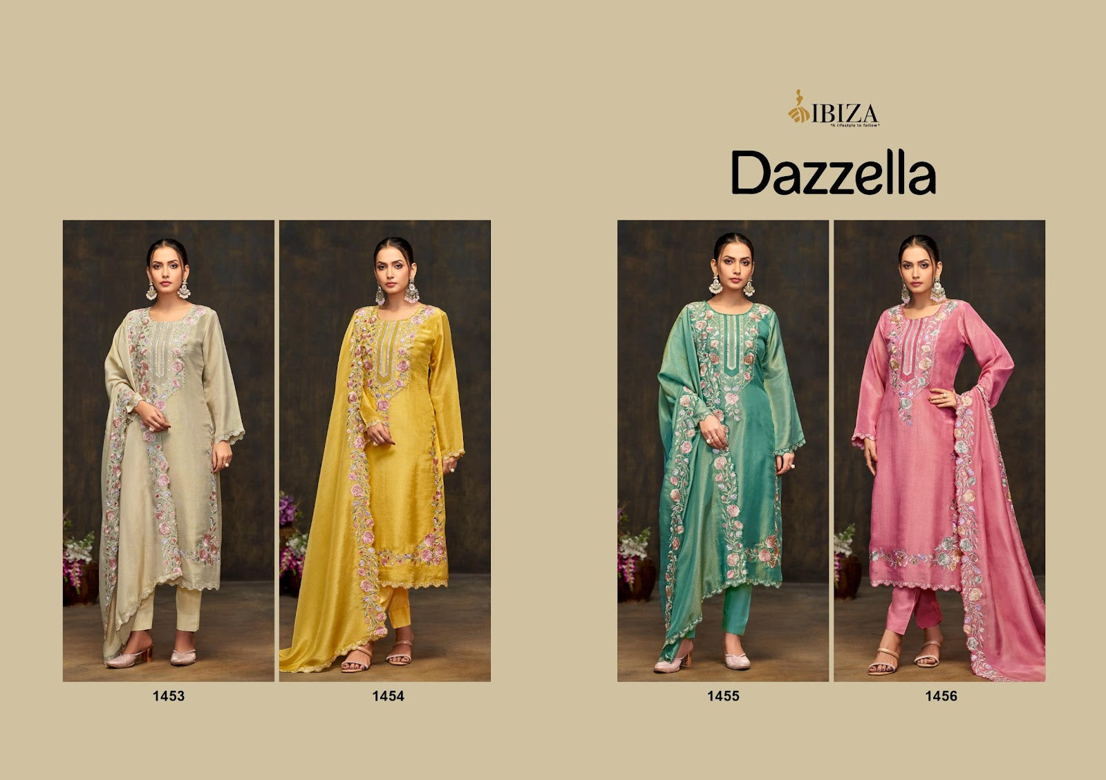 Dazzella Ibiza Muslin Pant Style Suits Supplier