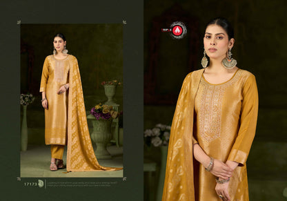 Debotri Vol 3 Triple Aaa Muslin Jacquard Pant Style Suits Exporter India