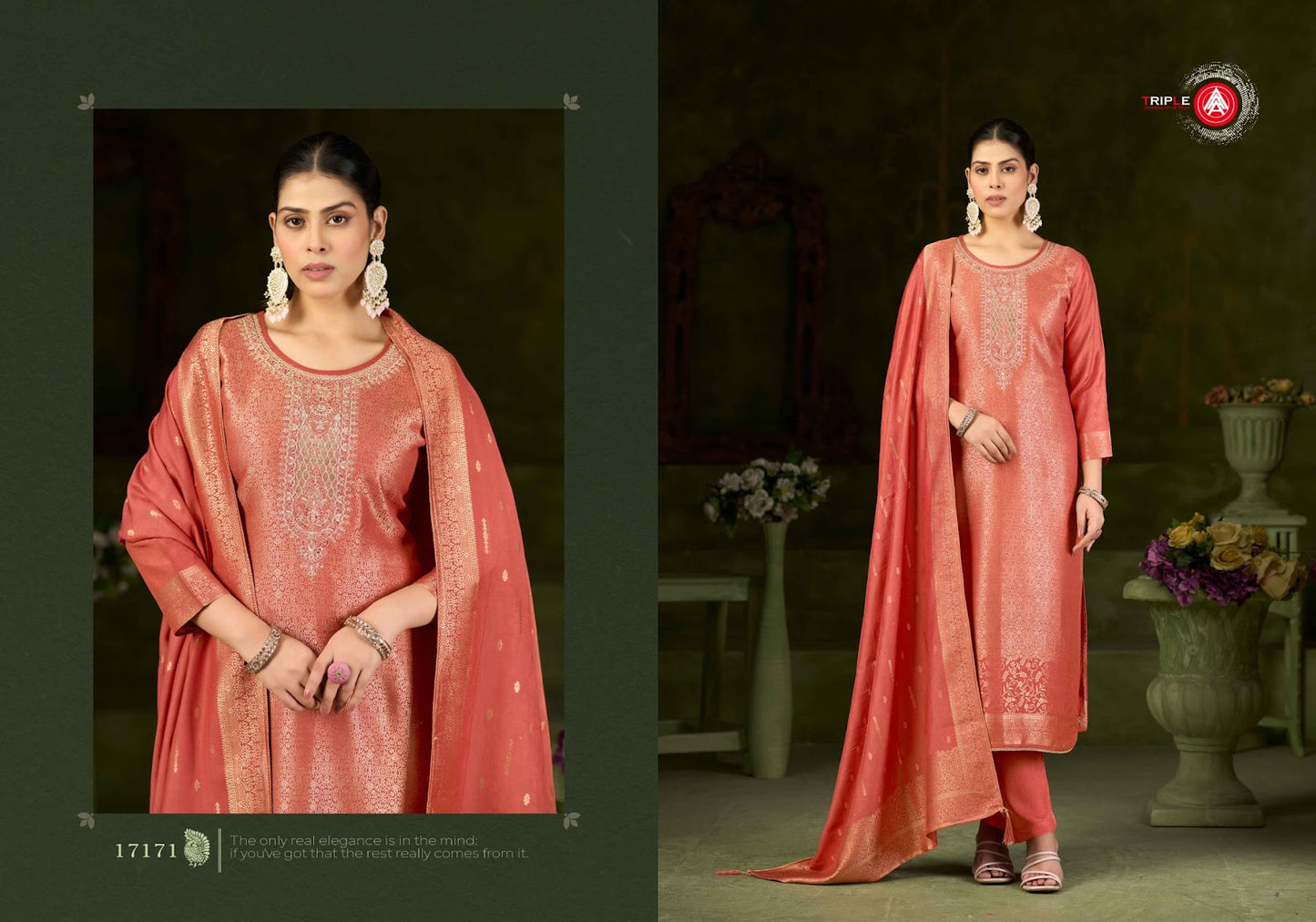 Debotri Vol 3 Triple Aaa Muslin Jacquard Pant Style Suits Exporter India
