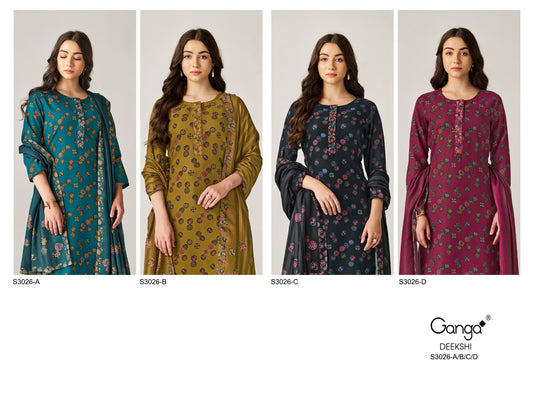 Deekshi S3026 Ganga Pashmina Suits Manufacturer