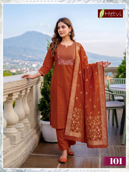 Deepali Hetvi Jacquard Silk Readymade Pant Style Suits Wholesale