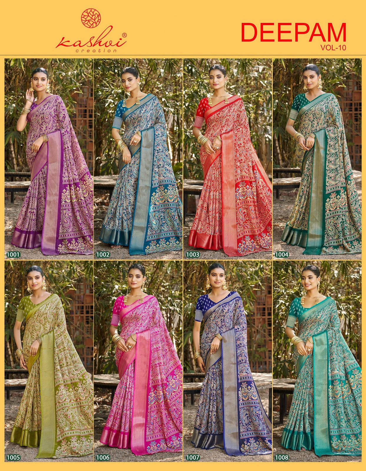 Deepam Vol 10 Kashvi Creation Dola Silk Sarees Wholesale Price
