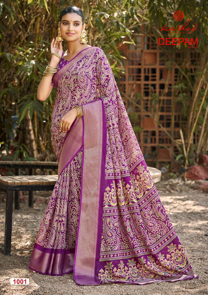 Deepam Vol 10 Kashvi Creation Dola Silk Sarees Wholesale Price