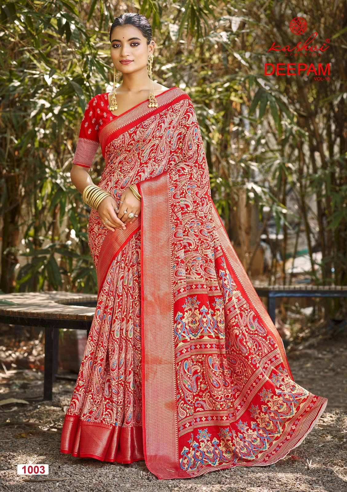 Deepam Vol 10 Kashvi Creation Dola Silk Sarees Wholesale Price