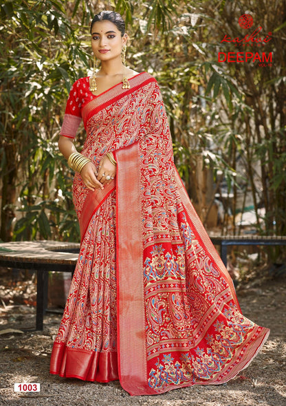 Deepam Vol 10 Kashvi Creation Dola Silk Sarees Wholesale Price