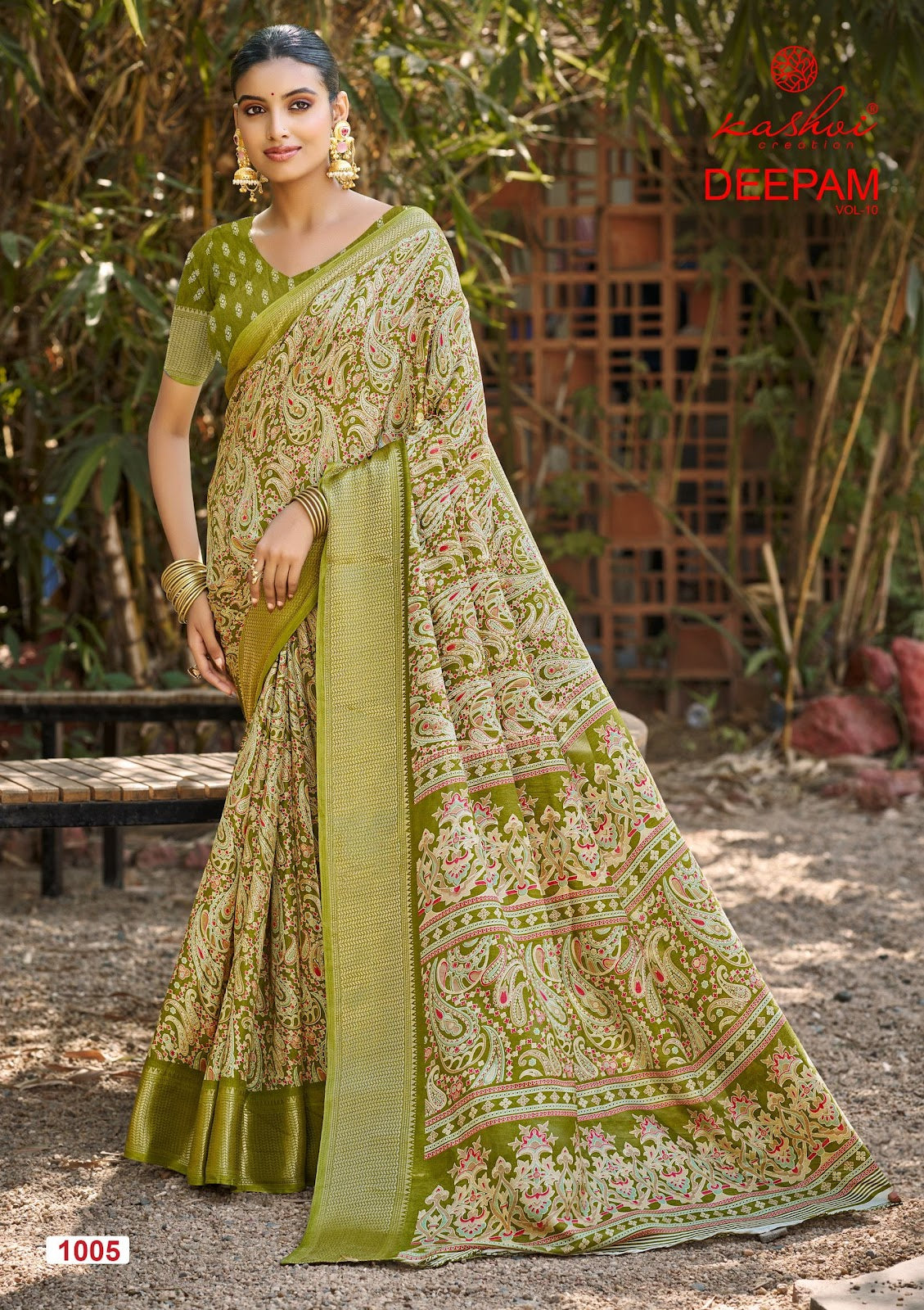 Deepam Vol 10 Kashvi Creation Dola Silk Sarees Wholesale Price