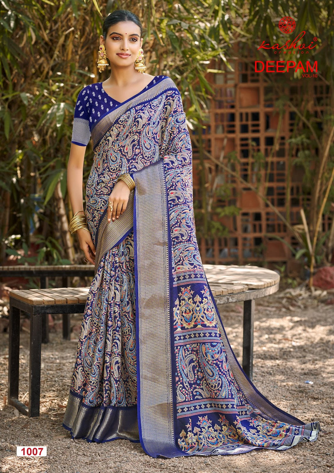 Deepam Vol 10 Kashvi Creation Dola Silk Sarees Wholesale Price