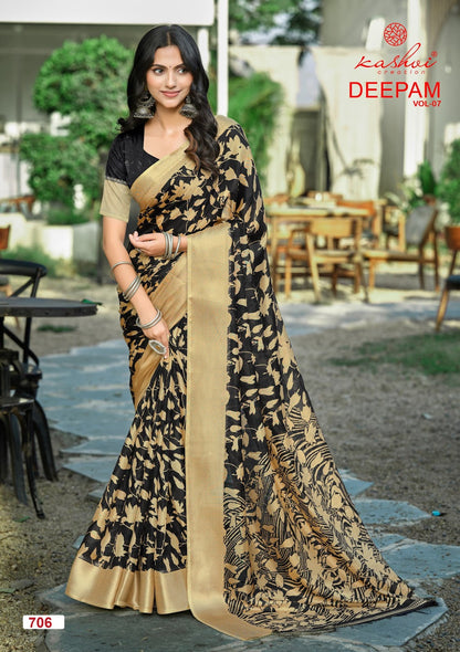 Deepam Vol 7 Kashvi Creation Dola Silk Sarees Wholesaler India