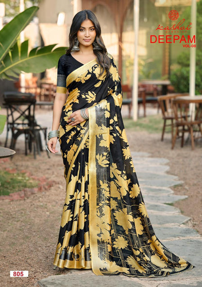 Deepam Vol 8 Kashvi Creation Dola Silk Sarees Wholesale Price
