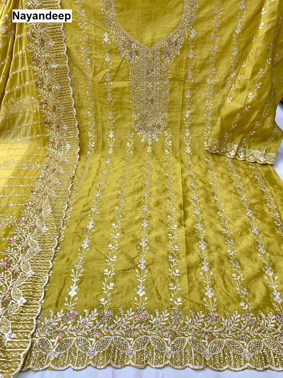 Deepika Nayandeep Organza Salwar Suits Wholesale Price