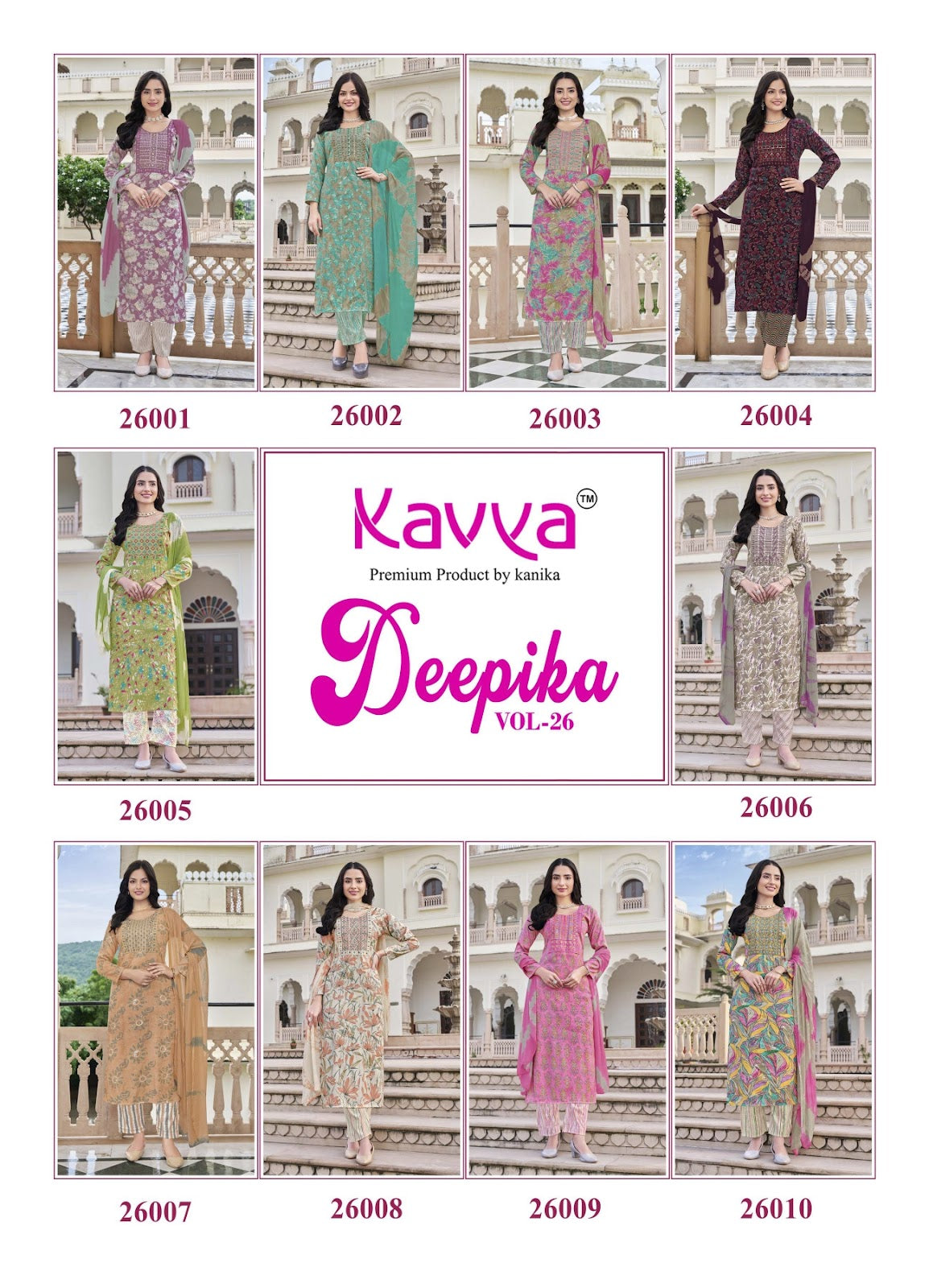 Deepika Vol 26 Kavya Capsule Readymade Pant Style Suits Manufacturer India