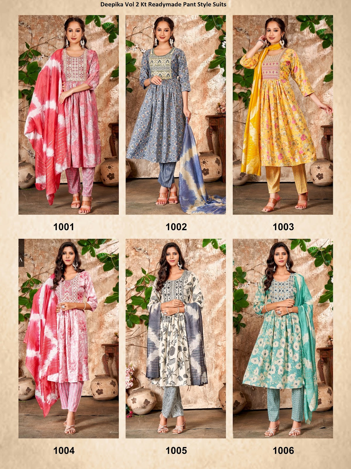 Deepika Vol 2 Kt Capsule Readymade Pant Style Suits Manufacturer