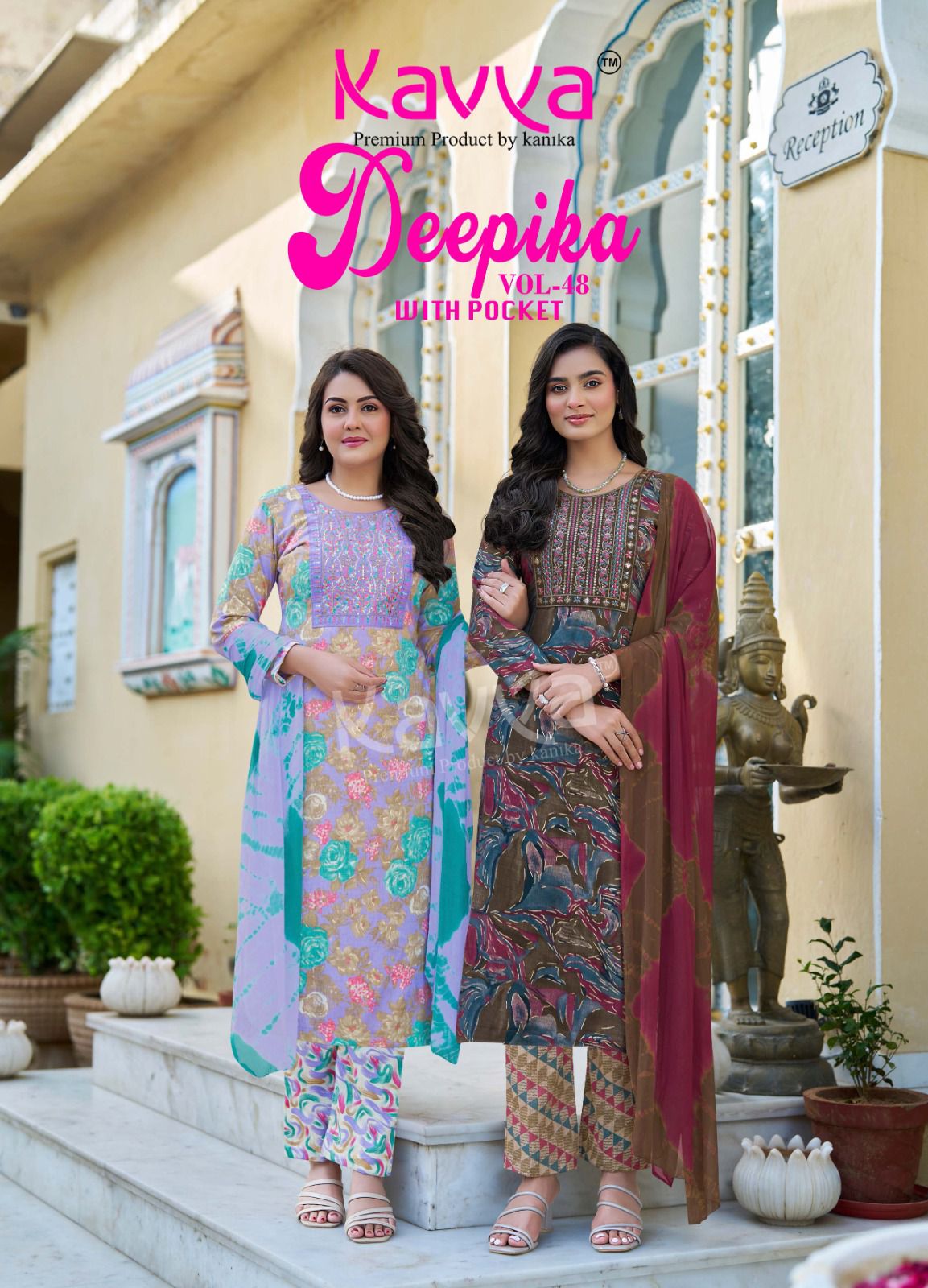Deepika Vol 48 Kavya Capsule Readymade Pant Style Suits Wholesaler India