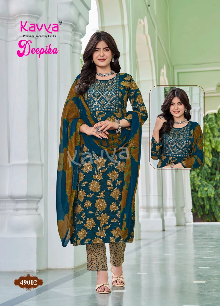 Deepika Vol 49 Kavya Capsule Readymade Pant Style Suits Wholesaler