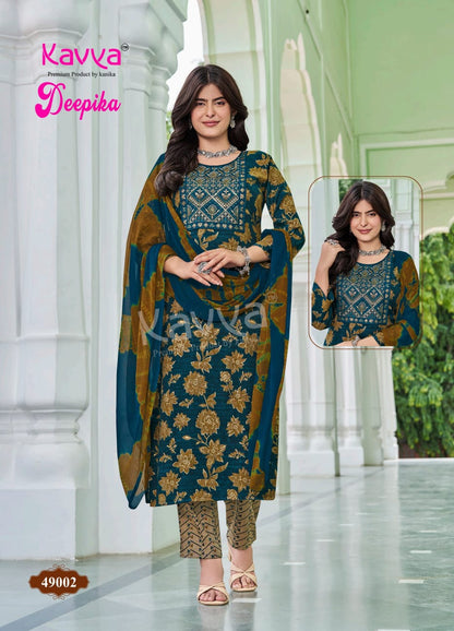 Deepika Vol 49 Kavya Capsule Readymade Pant Style Suits Wholesaler
