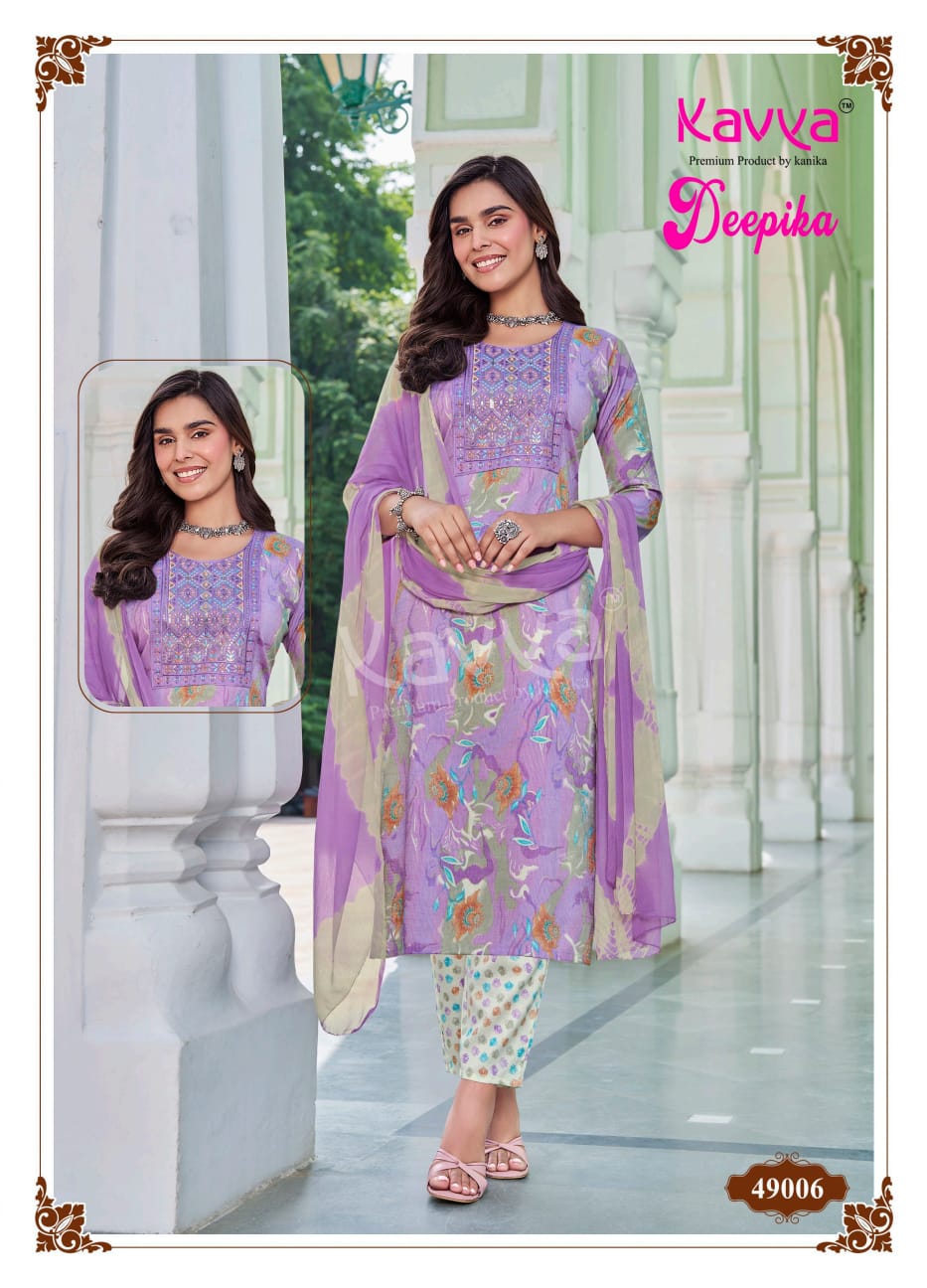 Deepika Vol 49 Kavya Capsule Readymade Pant Style Suits Wholesaler