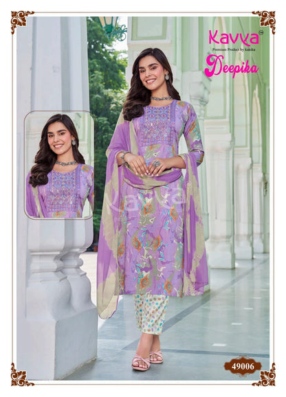 Deepika Vol 49 Kavya Capsule Readymade Pant Style Suits Wholesaler