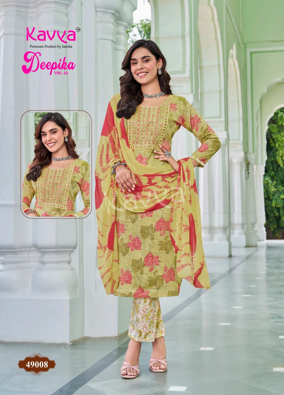 Deepika Vol 49 Kavya Capsule Readymade Pant Style Suits Wholesaler