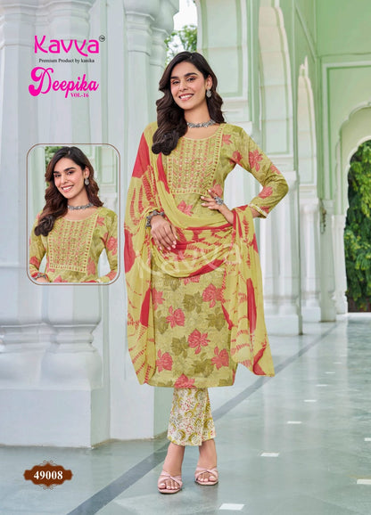 Deepika Vol 49 Kavya Capsule Readymade Pant Style Suits Wholesaler