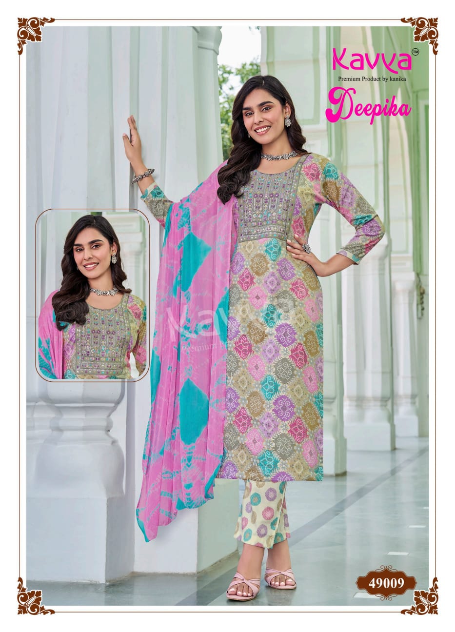 Deepika Vol 49 Kavya Capsule Readymade Pant Style Suits Wholesaler