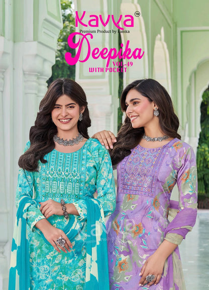 Deepika Vol 49 Kavya Capsule Readymade Pant Style Suits Wholesaler