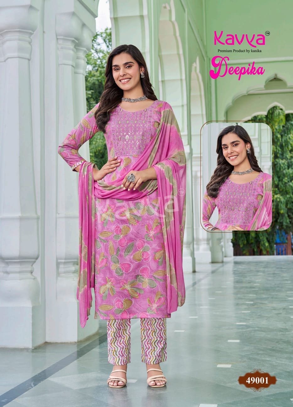 Deepika Vol 49 Kavya Capsule Readymade Pant Style Suits Wholesaler