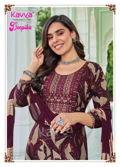 Deepika Vol 49 Kavya Capsule Readymade Pant Style Suits Wholesaler